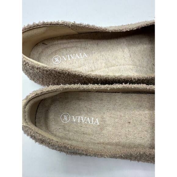 Vivaia Round Toe Terry Knit Loafers Latte Womens Size 40 (10) Flat Slip On - Picture 3 of 6